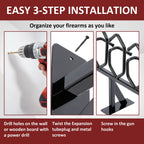 Gun Rack for Vertical Carbine and Shotgun Display (Universal)