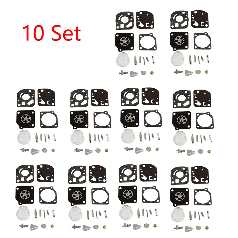 Set of 10 Carburetor Gaskets for Zama C1Q C1U RB-47 Chainsaw