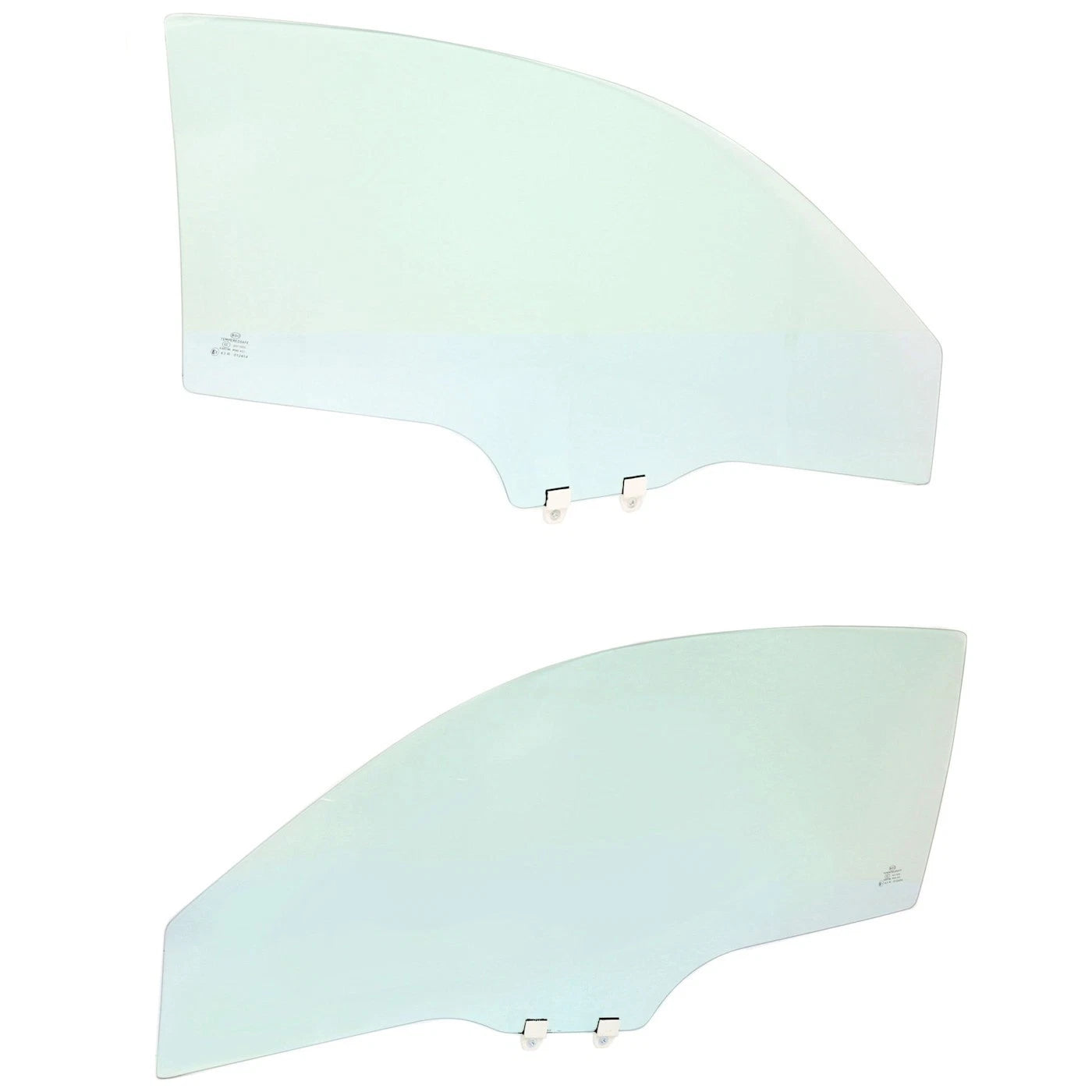Set of 2 Front Door Glasses for Coupe
