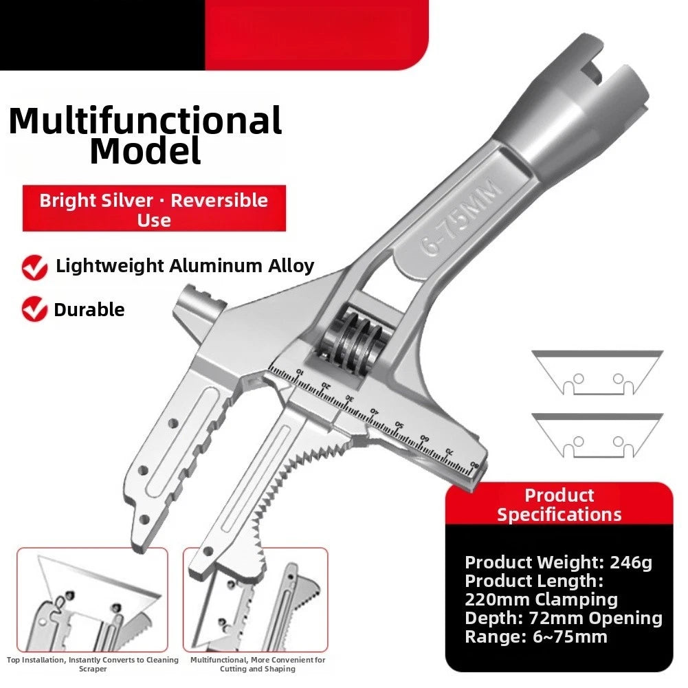 Compact Plumbing Wrench 6mm-68mm Chrome Vanadium
