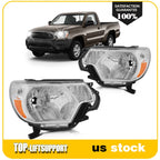 2X Chrome Headlight Assembly for Toyota Tacoma (2012–2015)