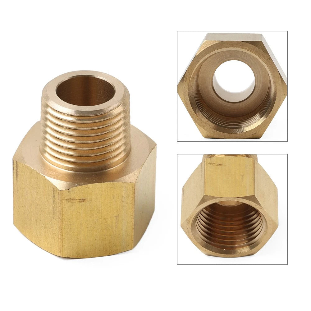 Brass Pipe Fitting Adapter 3/8" NPT Male x 1/2" NPT Female