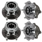 Set of 4 Front Rear Wheel Bearing Hubs for Nissan Pathfinder (2013–2020) Infiniti QX60