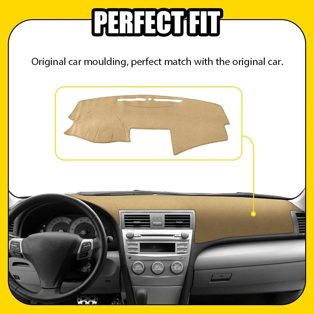 Dash Mat for Toyota Camry (2007–2011) Beige Dashboard Cover Pad
