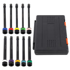 10 Piece Torque Limiting Stick Set for 1/2" Drive (Cr-Mo Steel, 65-150 Ft-Lbs)
