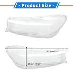 1 x Pair Front Left Right Headlight Lens Cover for BMW 740i