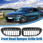2X Front Hood Bumper Grille for BMW 530e 530i 540d 540i xDrive (2017–2023)
