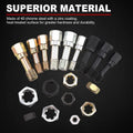 42Pcs Thread Chaser Tool Set for Metric SAE Repair Kit