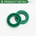 Set of 5 Oil Seal Rotary Shaft Seal 10x16x4mm High Pressure Green for Various Models