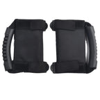 Set of 2 Adjustable Black Handle Grab Rails for ATV UTV