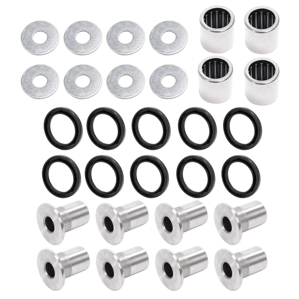 A Arm Bushing Bearing Shaft Kit for Kawasaki KFX400, Suzuki LTZ400, Z400 (2003–2009)
