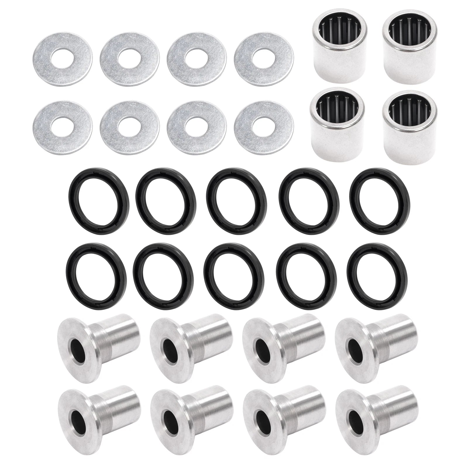 A Arm Bushing Bearing Shaft Kit for Kawasaki KFX400, Suzuki LTZ400, Z400 (2003–2009)