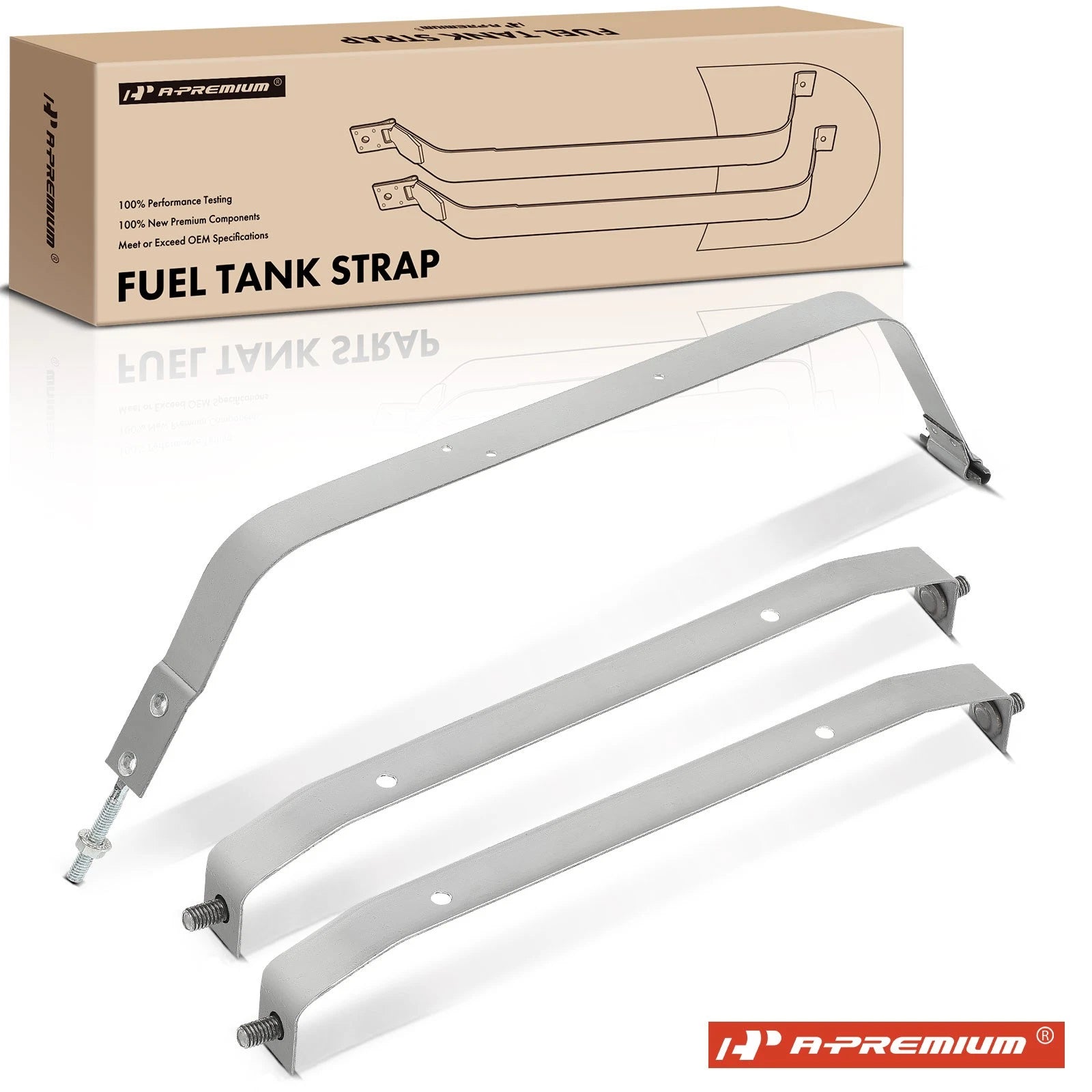 3X Steel Fuel Tank Straps for Jeep Wrangler CJ5 CJ6 CJ7 (1976–1986)