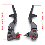 Black Shorty Skull Brake Clutch Levers for Harley XL (1996–2003), Softail (1996–2012), Touring (1996–2007)