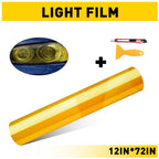 12x72" Glossy Golden Yellow Headlight Tint Vinyl Film for Universal Use