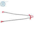 3/8 in × 6ft Double Leg Lifting Chain Sling w/ Grab Hook (11000 lbs Capacity)