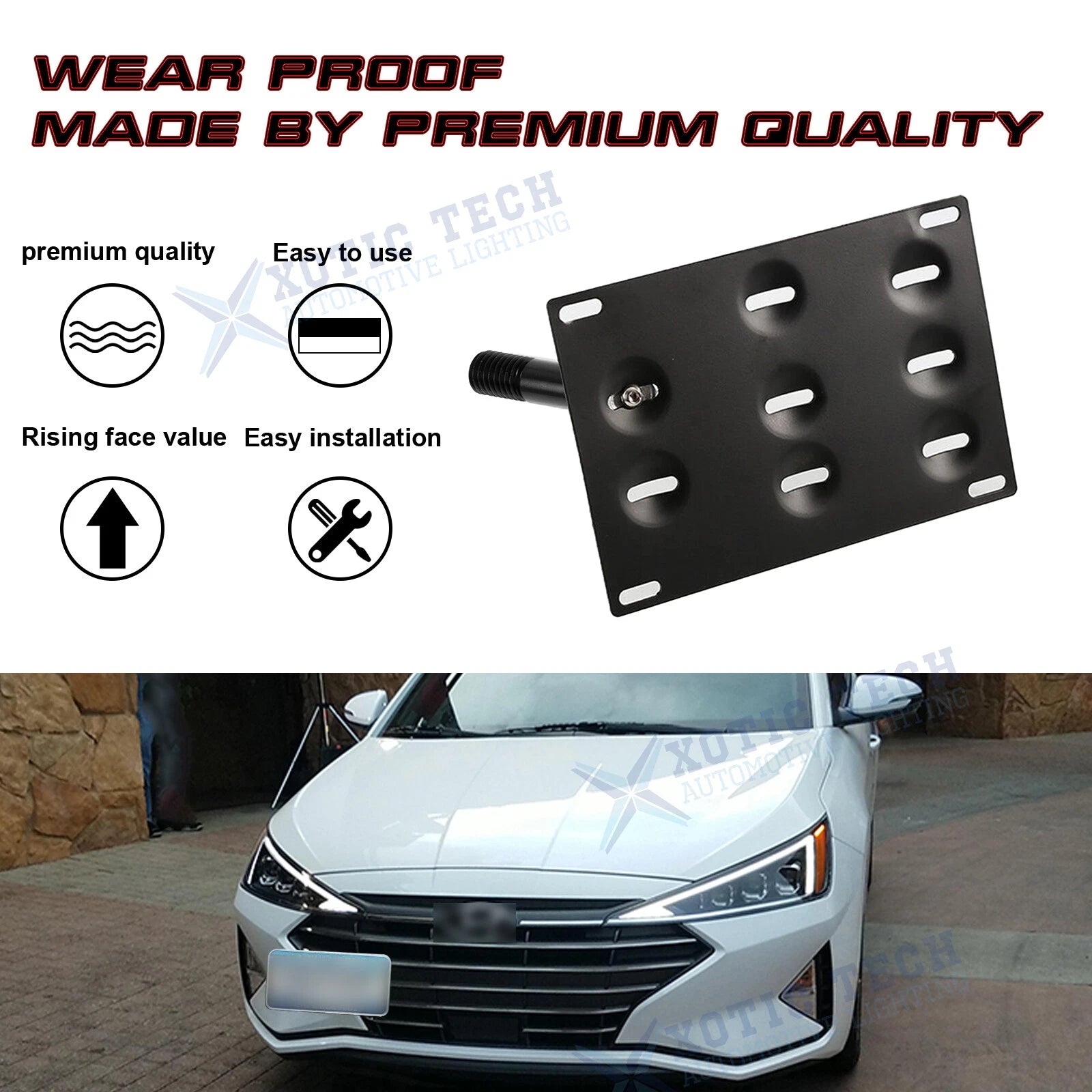 Tow Hook Mounting Bracket for Hyundai Elantra Sedan (2017-2019)