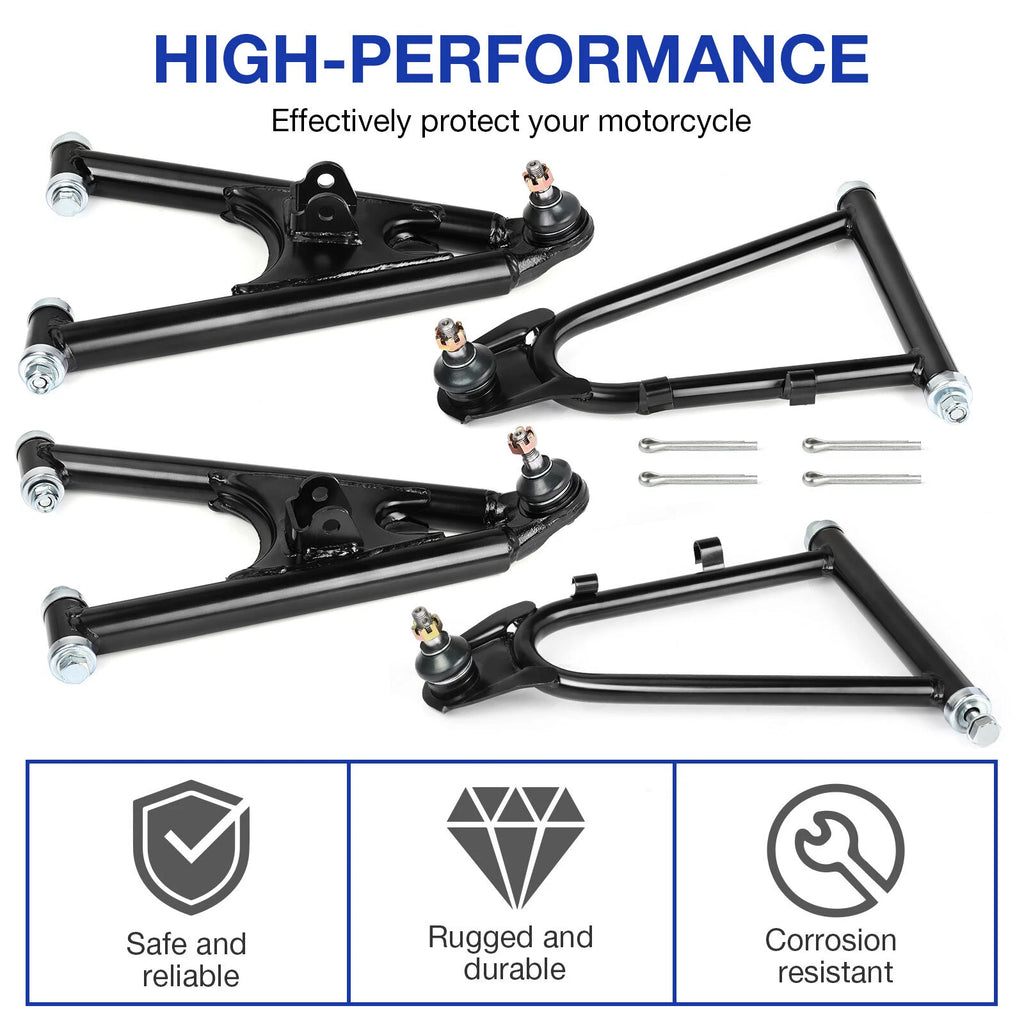 Set of 2 Front Upper Lower Control A-Arms for Yamaha Banshee 350 (1987–2006)