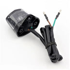 ABS Black Shell Motorcycle Rear License Plate Light for