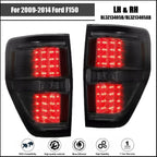 Set of 2 LED Tail Lights for Ford F150 (2009–2014) Black Housing