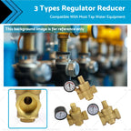 Brass Water Pressure Reducing Valve with Gauge for DN15 20 25 (2002–2019)