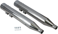 Bassani Xhaust DNT Straight Can Mufflers for Harley FL (1995–2016) - Chrome 1F7DNT6