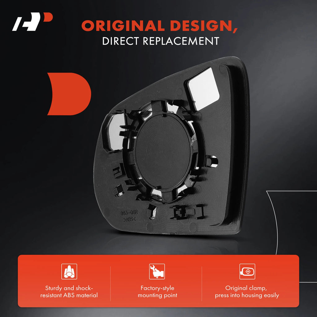 Passenger Manual Mirror Glass for Jeep Cherokee (2014–2023)
