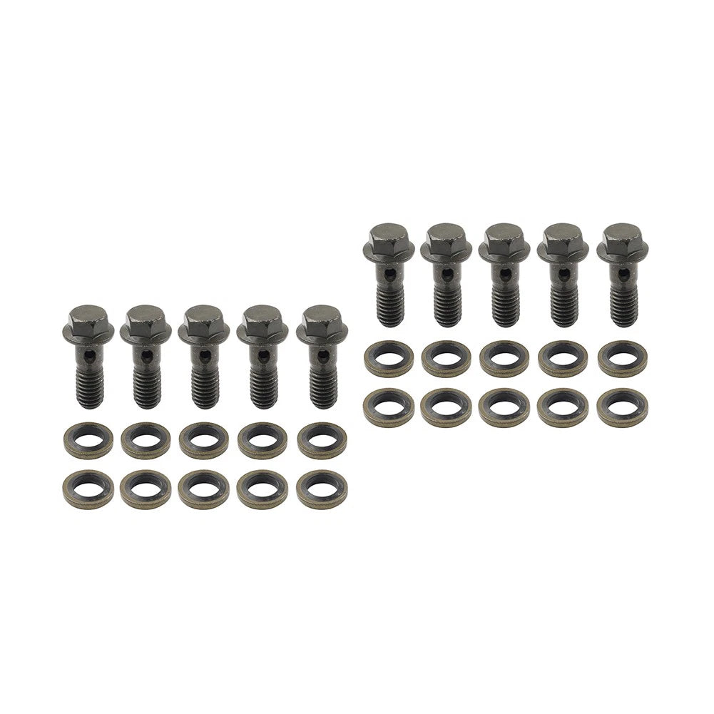 10x Banjo Bolt M8 x 1.25mm for Motorcycle Brake Master Cylinder ATV Quad