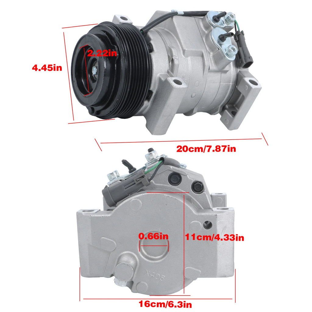 A/C Compressor for Chevrolet Silverado 2500 HD (2002-2013)