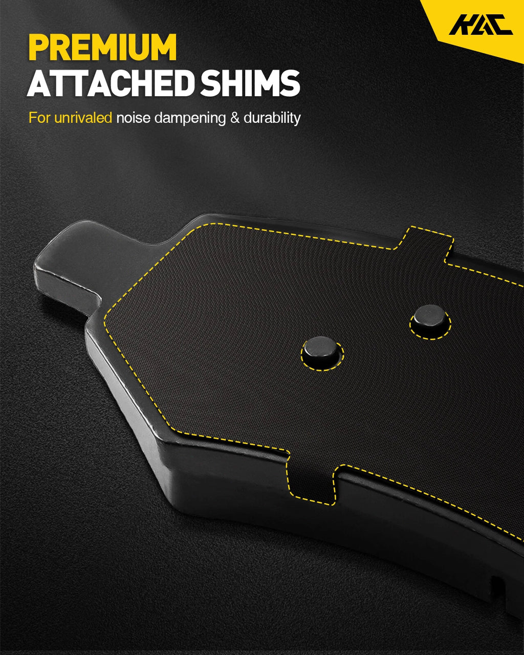 Rear Ceramic Brake Pad Kit for Hyundai Santa Fe (2007–2009)