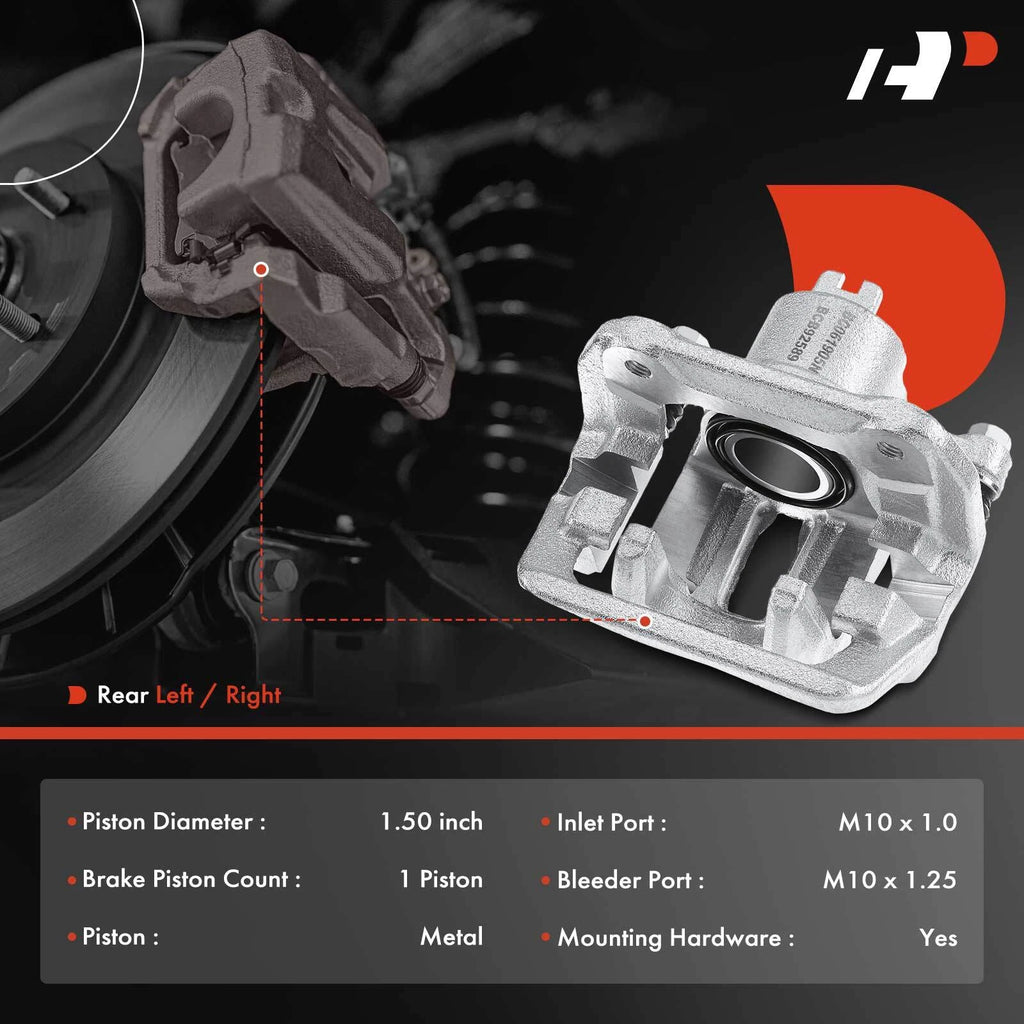 Rear Driver Side Brake Caliper for Acura TL (1999–2008) Honda Element (2003–2011)