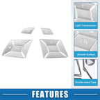 Set of 12 Steering Wheel Button Stickers for Mercedes Benz 