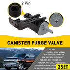 Set of 2 Vapor Solenoid Purge Canister Valve for Buick Cadillac Chevy GMC
