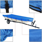 Jon Boat Cover 12ft-18ft 600D Waterproof Heavy Duty Trailerable