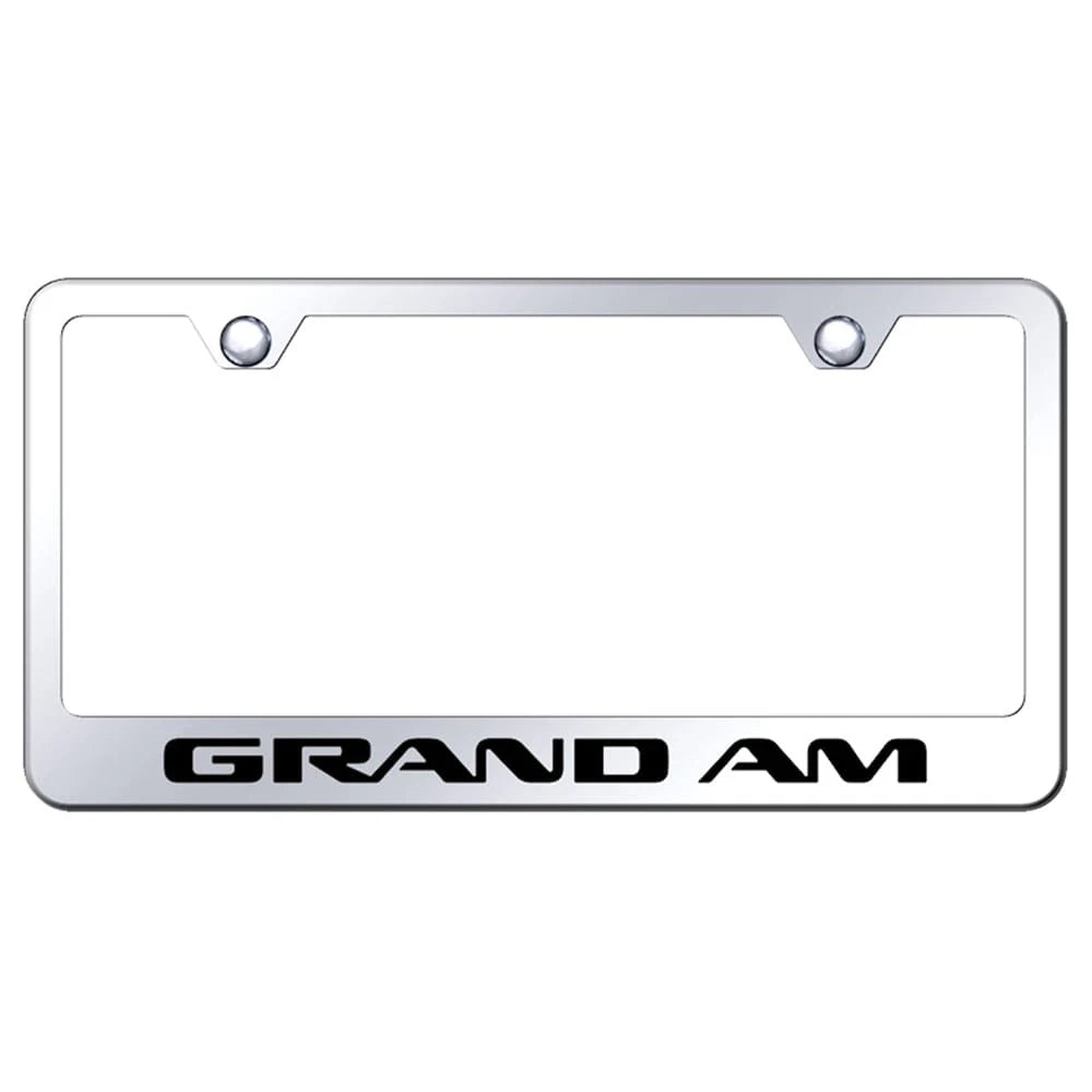 Stainless Steel License Plate Frame - Officially Licensed for Pontiac Grand Am