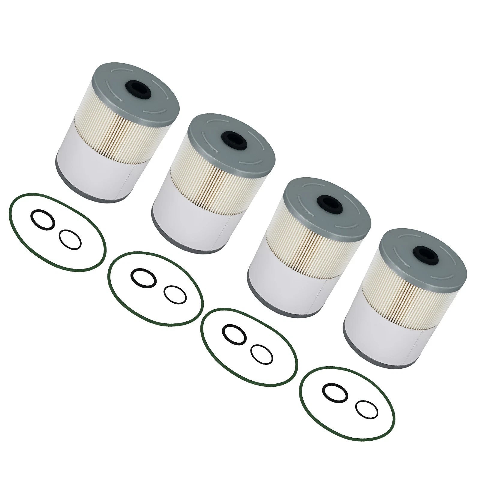 Set of 4 Fuel Filters for Detroit Diesel DD13 DD15 DD16