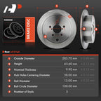 Set of 2 Rear Disc Brake Rotors for Subaru BRZ Forester Legacy Impreza