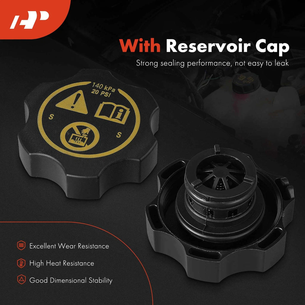 Engine Coolant Reservoir Tank with Cap for Jeep Grand Cherokee (2021–2024)