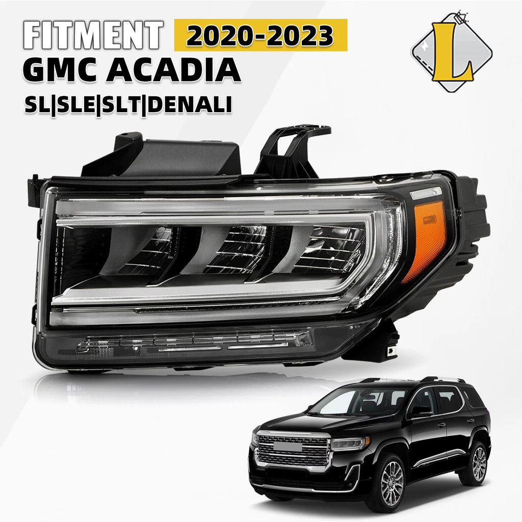 Full LED Headlight for GMC Acadia (2020–2023) Driver Side