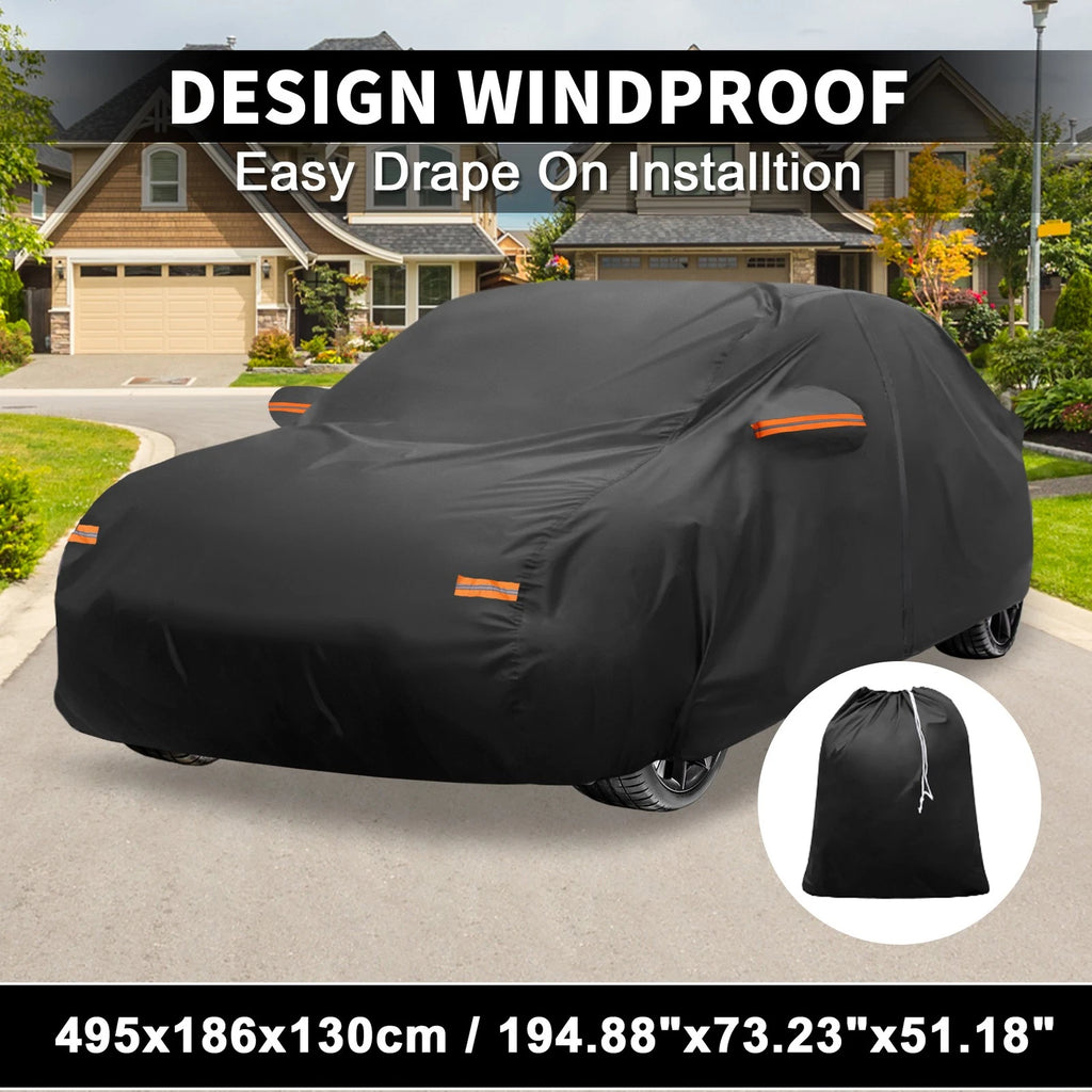Waterproof 210D-PU Car Cover for Hyundai Sonata Sedan (2015–2020)