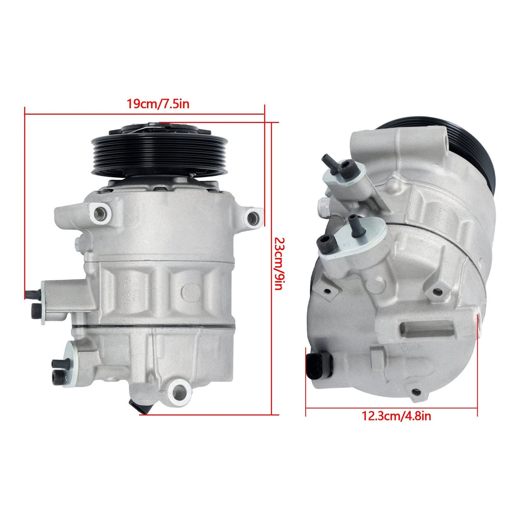 A/C Compressor for Audi A3 Q3 TT Quattro (2004-2018) & VW Eos (2009-2015)
