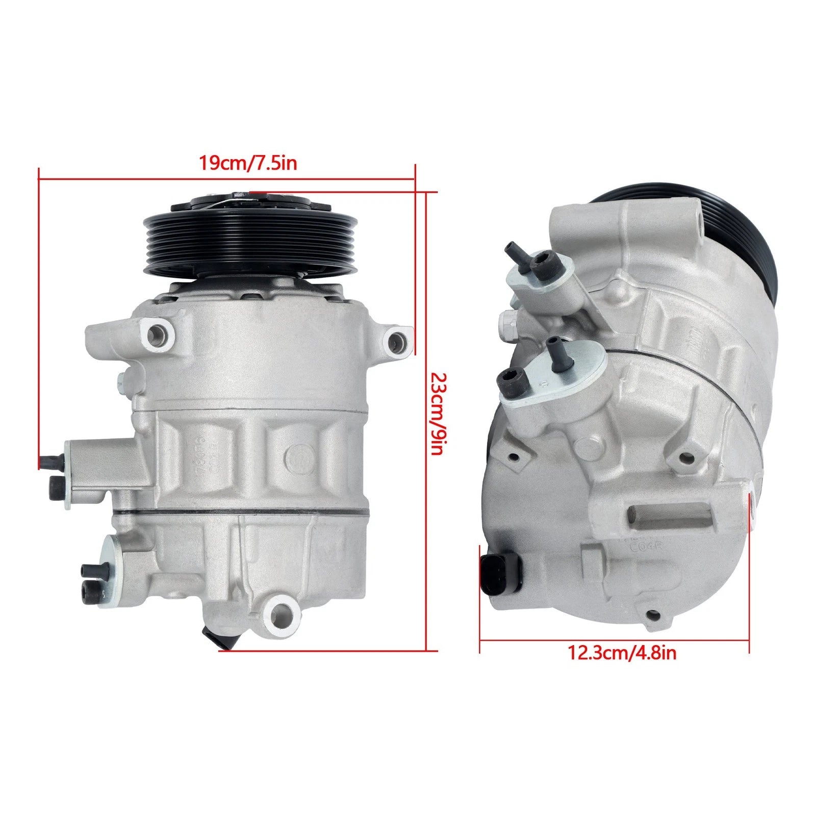 A/C Compressor for Audi A3 Q3 TT Quattro (2004-2018) & VW Eos (2009-2015)
