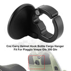 CNC Helmet Hook Cargo Hanger for Piaggio Vespa GTS 300, GTV (2008–2023)