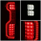 Full LED Chrome Red Tail Lights for Chevy Silverado 1500 WT LT 2500 HD (2019–2025)