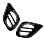 Black Front Bumper Fog Grill Trim for Mercedes Benz W213 E-Class (2020+)