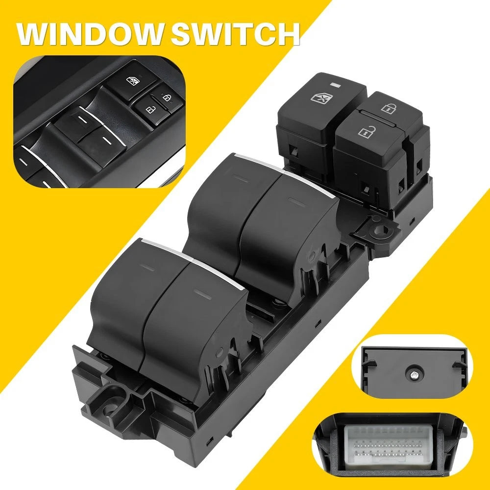 Driver Side Window Switch for Toyota Corolla Sedan (2020–2022) ABS Plastic
