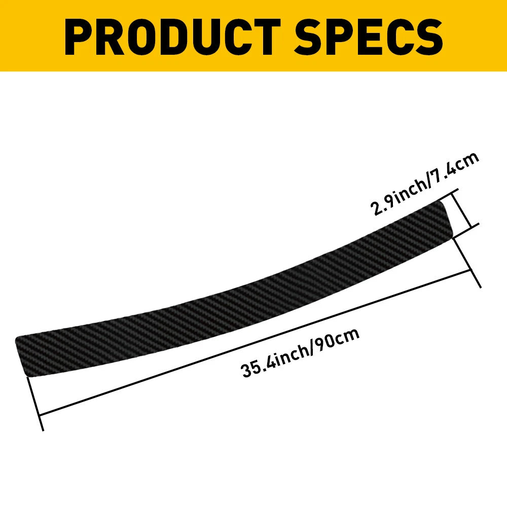Rubber Bumper Protector Trim Cover for Car Rear Guard Sill Plate