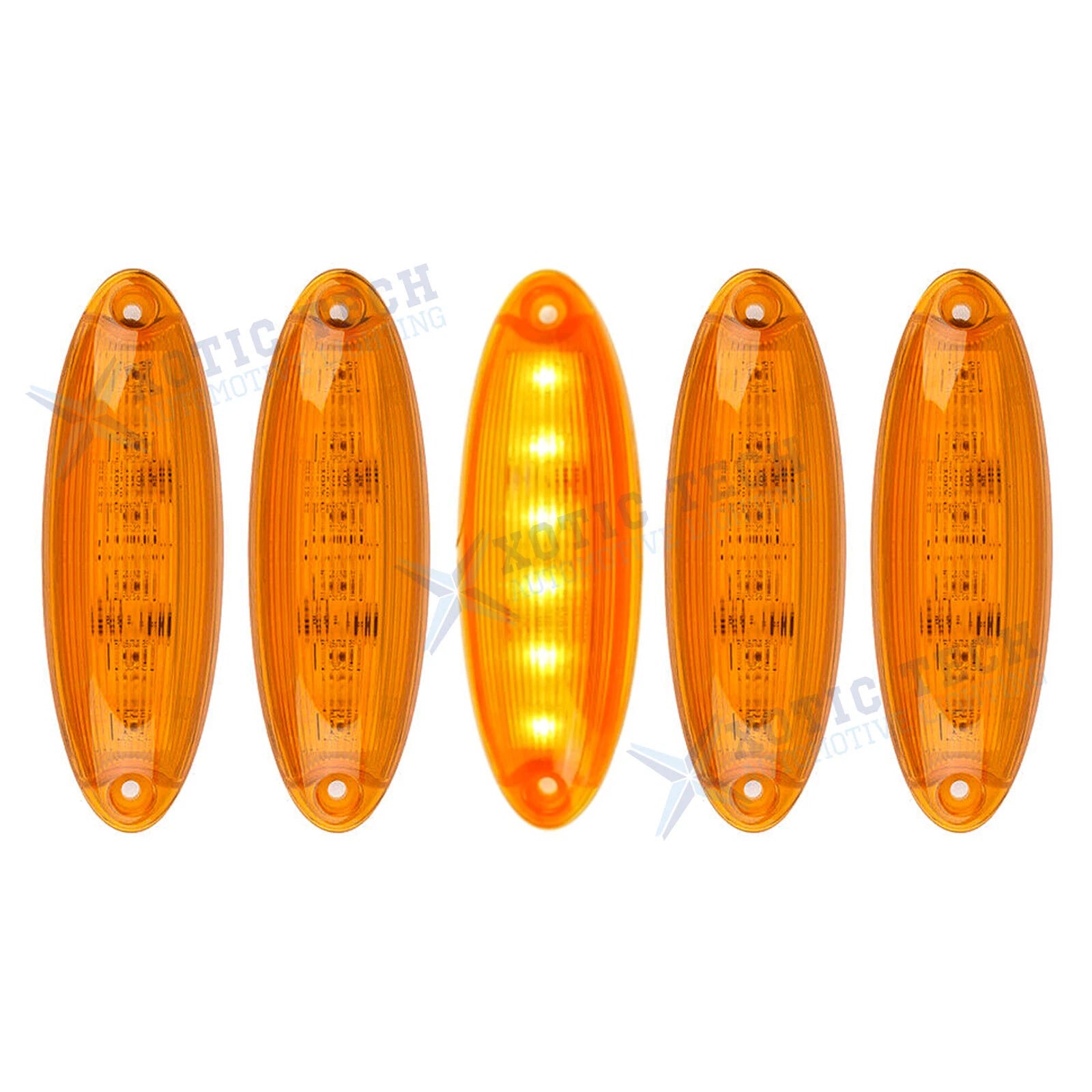 OE-Spec LED Front Raised Roof Clearance Marker Lights for Freightliner Cascadia (2018-2023)