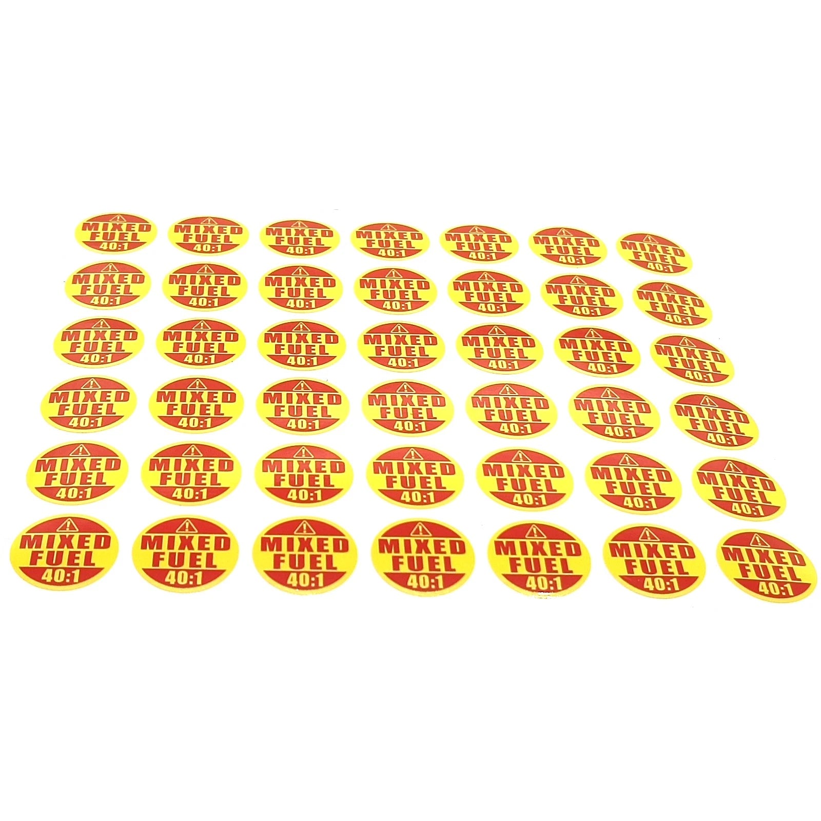 Mixed Fuel 40:1 Sticker for