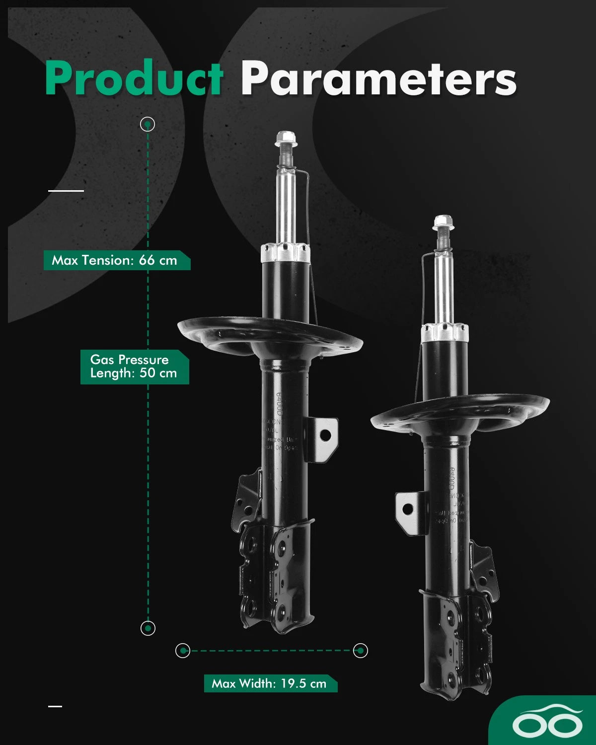 Front Shocks Struts Absorbers for Toyota Sienna (2007–2010) FWD